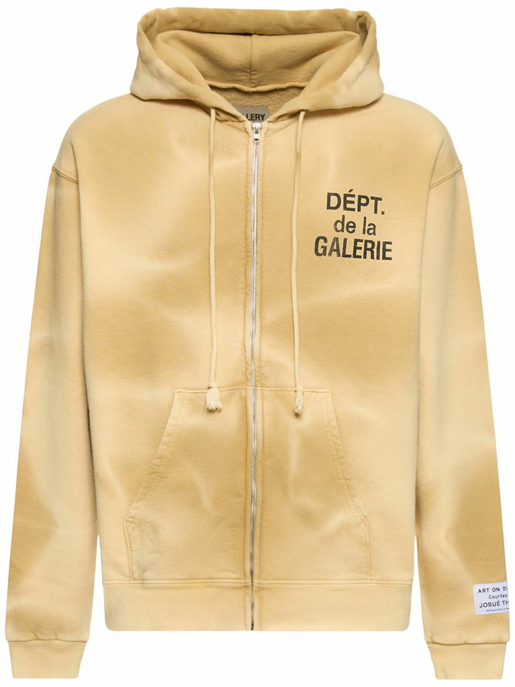 Gallery Dept. Sun Faded Tan Zip Up Hoodie