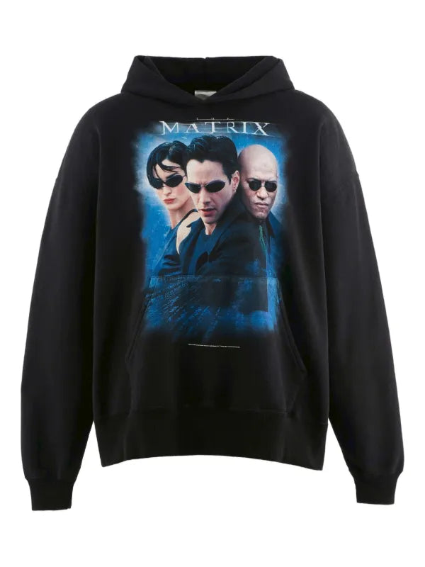 Saint Michael The matrix Hoodie Black