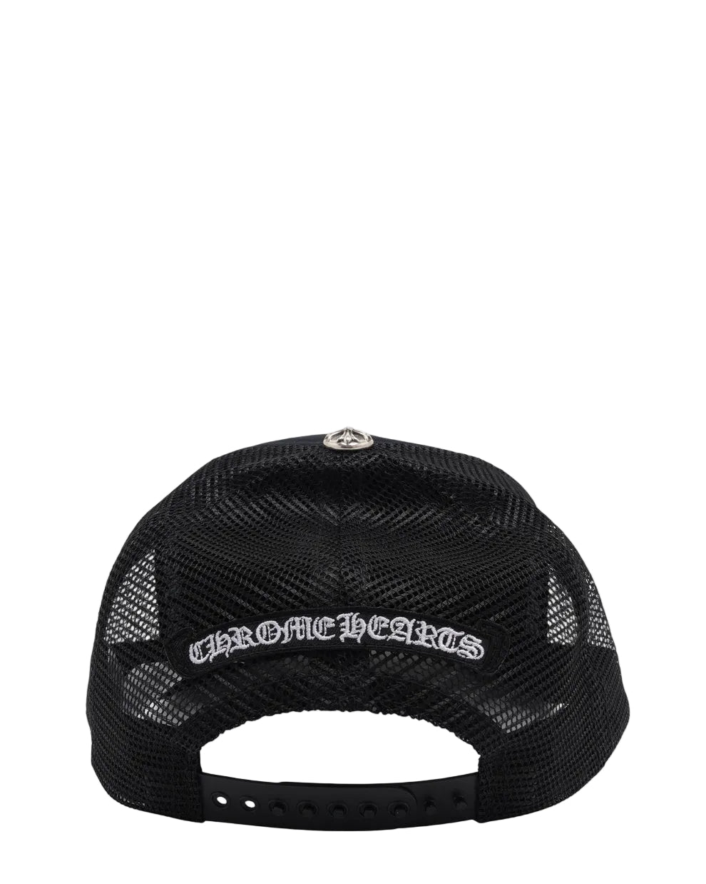 Chrome Hearts Pony Hair Triple Cross Black/White Trucker