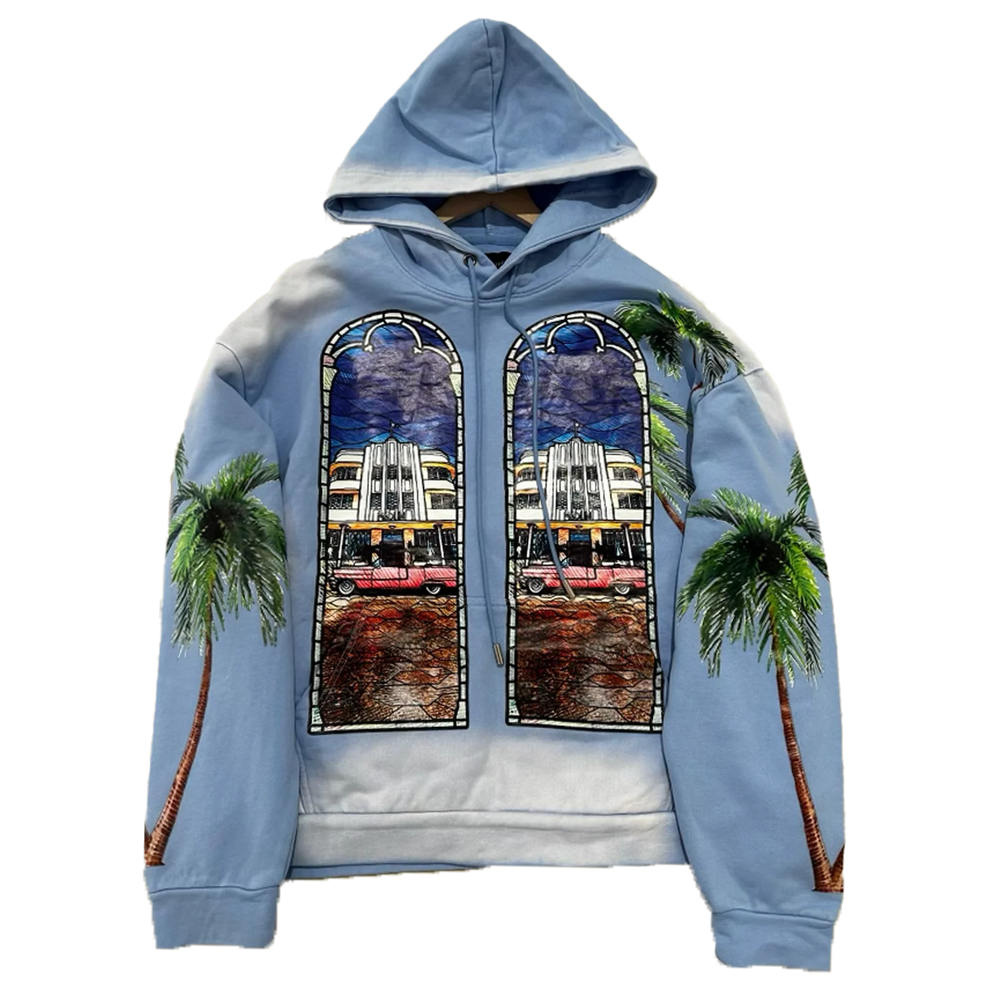 Who Decides War Palm Tree Patron Of The New Blue Hoodie