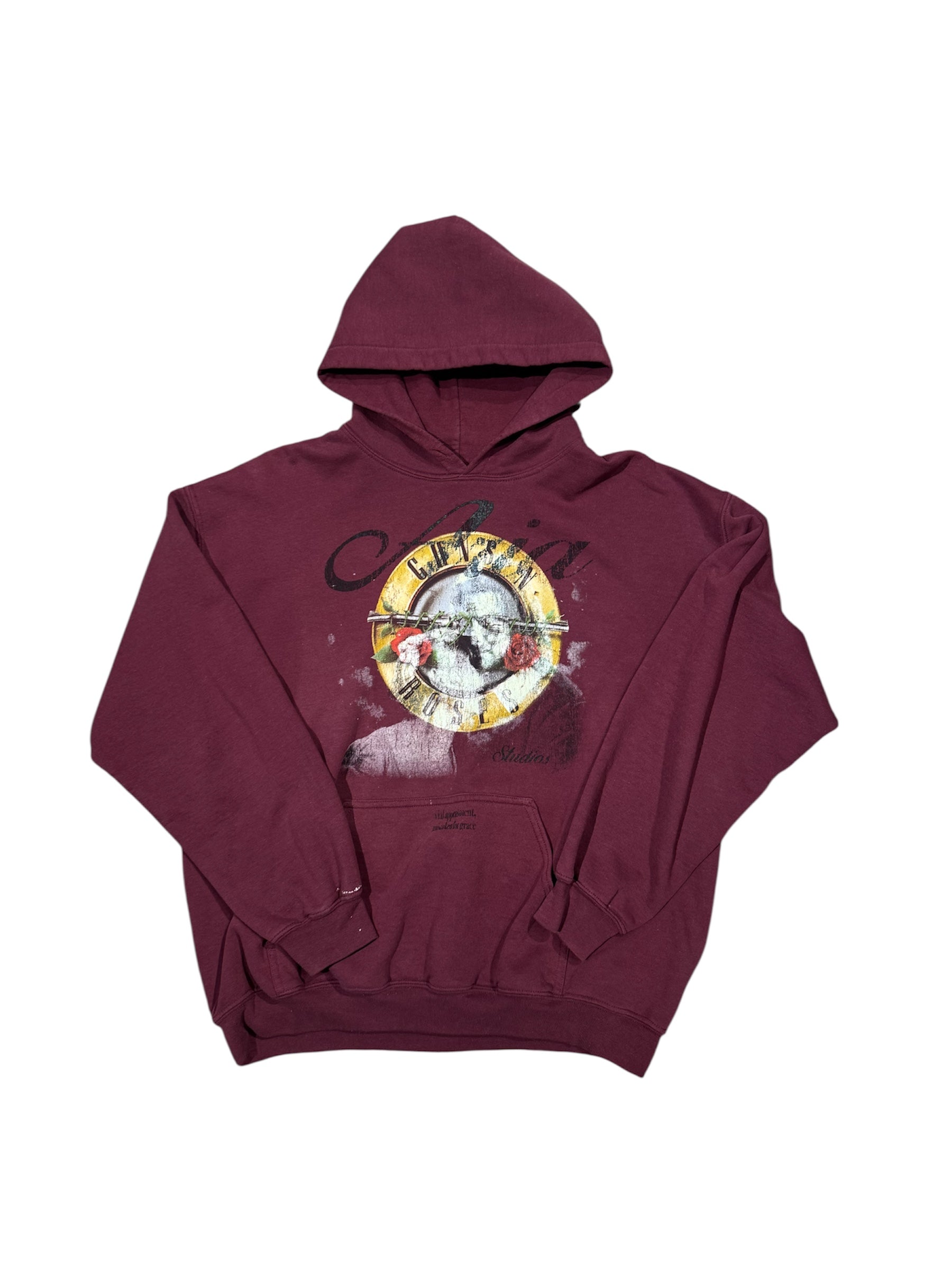 Aria Guns & Roses Hoodie Burgundy