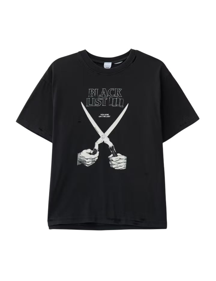 Protocol Index Blacklist Crop Black T-Shirt