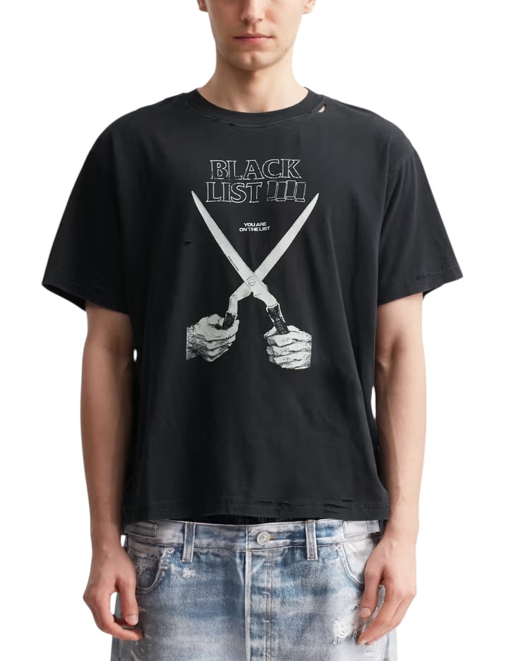 Protocol Index Blacklist Crop Black T-Shirt
