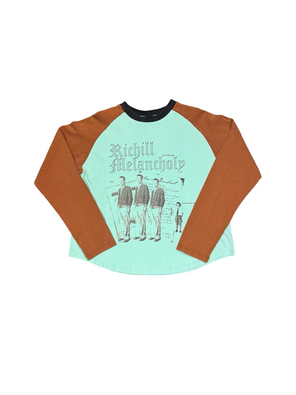 Richill Melancholy Star Patch Raglan LS Blue/Brown T-Shirt