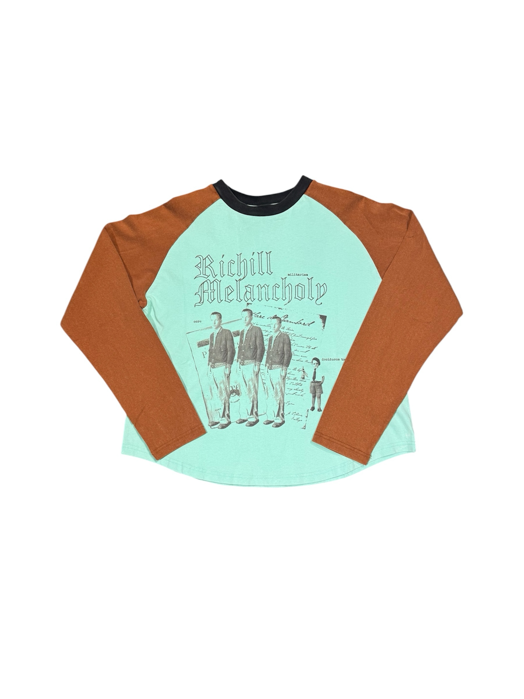 Richill Melancholy Star Patch Raglan LS Blue/Brown T-Shirt