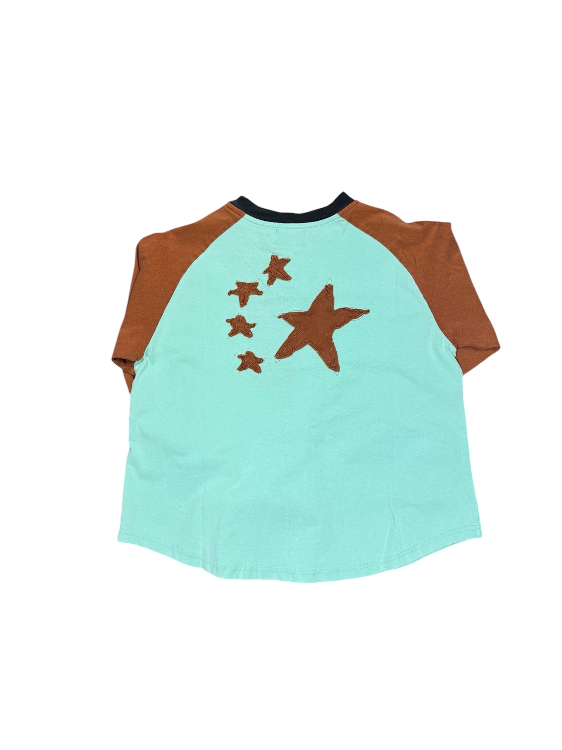 Richill Melancholy Star Patch Raglan LS Blue/Brown T-Shirt