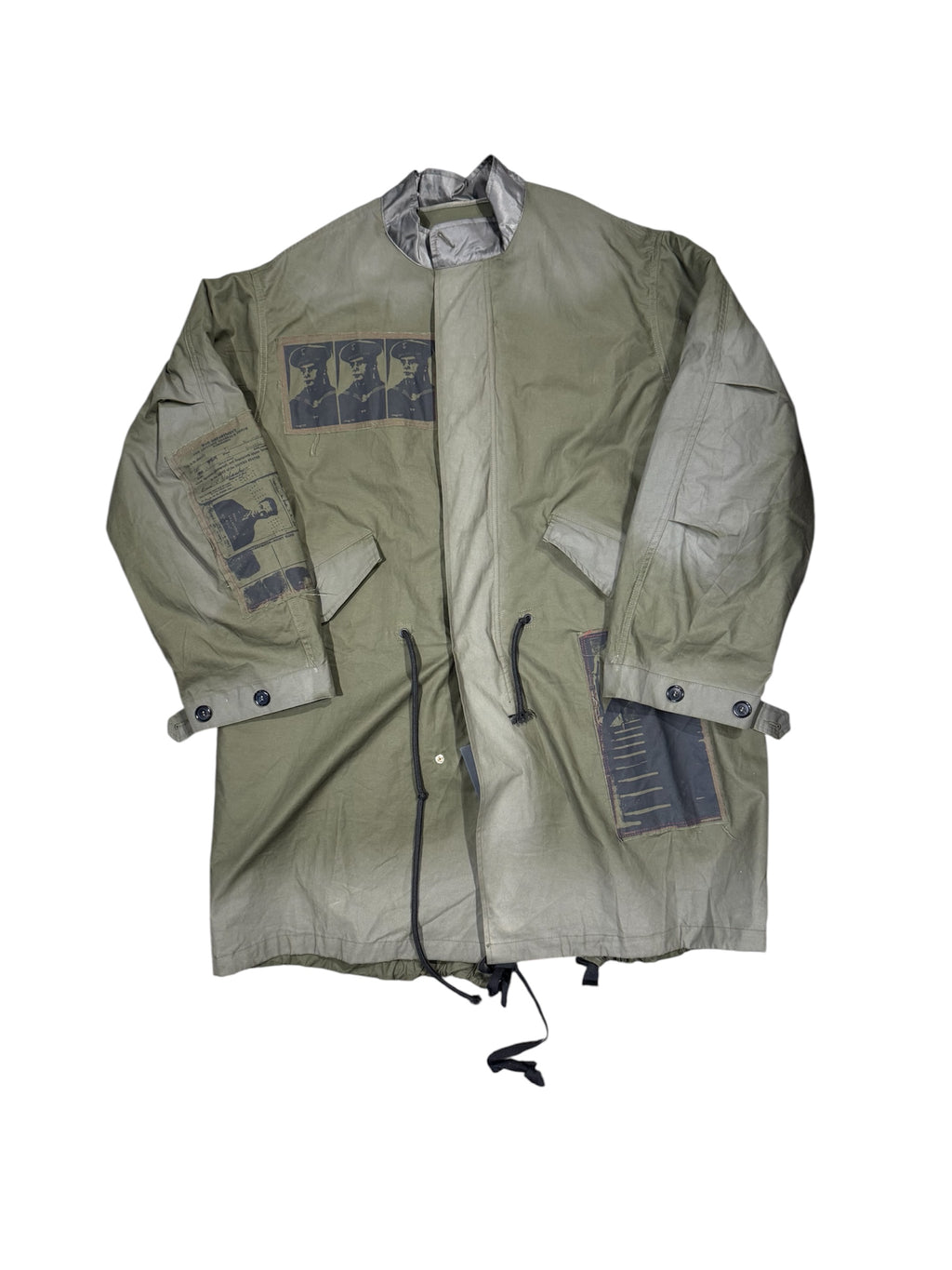 Richill Melancholy Faded Patchwork Olive Parka