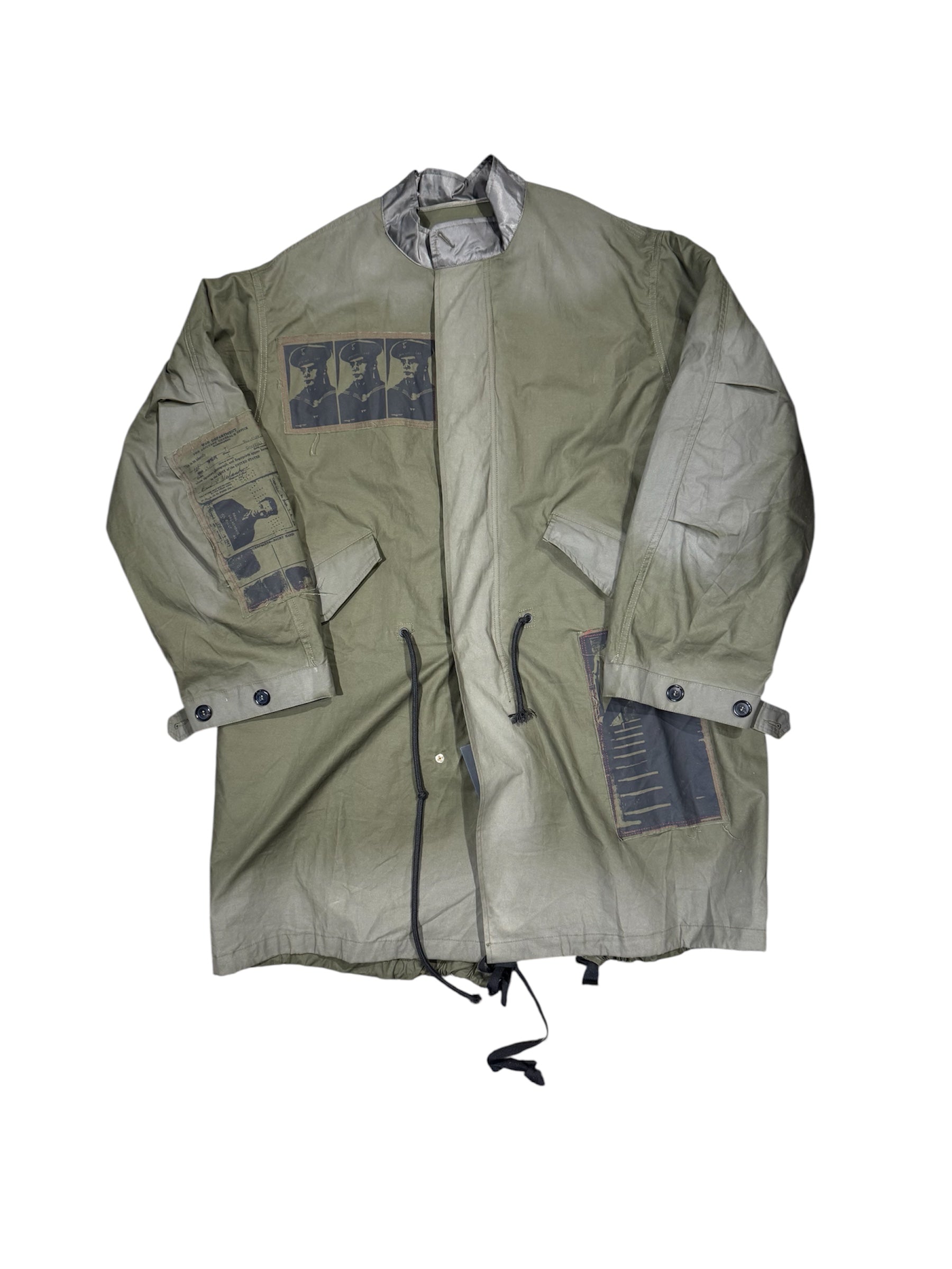 Richill Melancholy Faded Patchwork Olive Parka