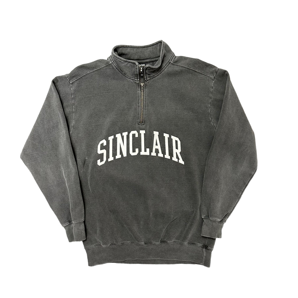 Sinclair Grey Quarter Zip Up Sweater