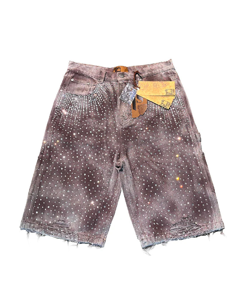 Birth of a Royal Child Radial 20k Diamond Washed Brown Jorts