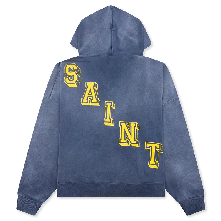 Saint Michael Angel of Death Navy / Yellow Hoodie