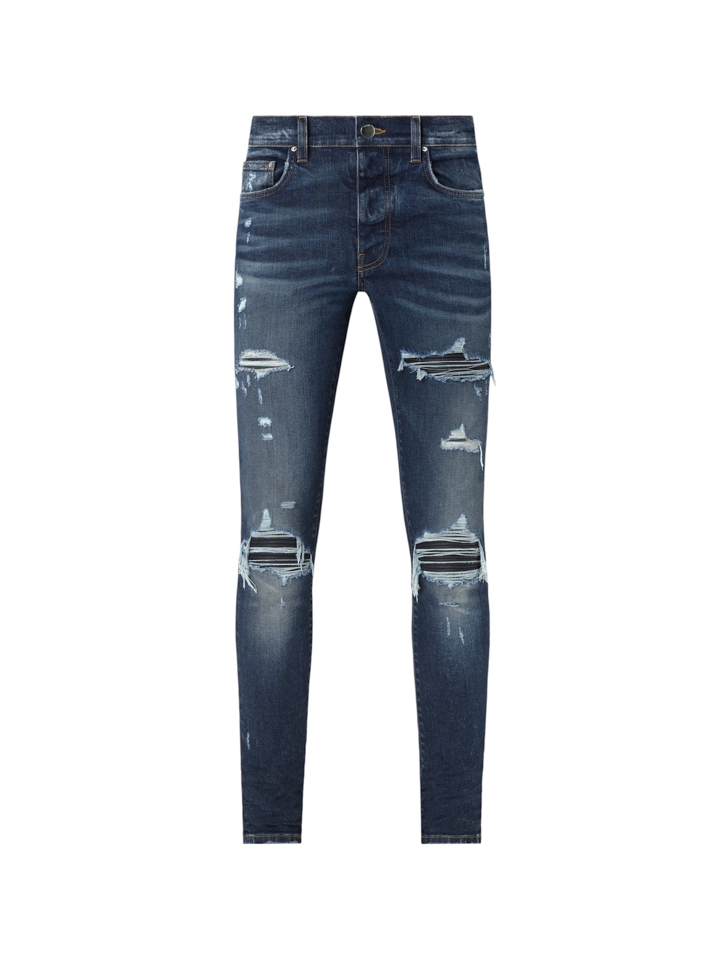 Amiri Black Patch MX1 Blue Jeans