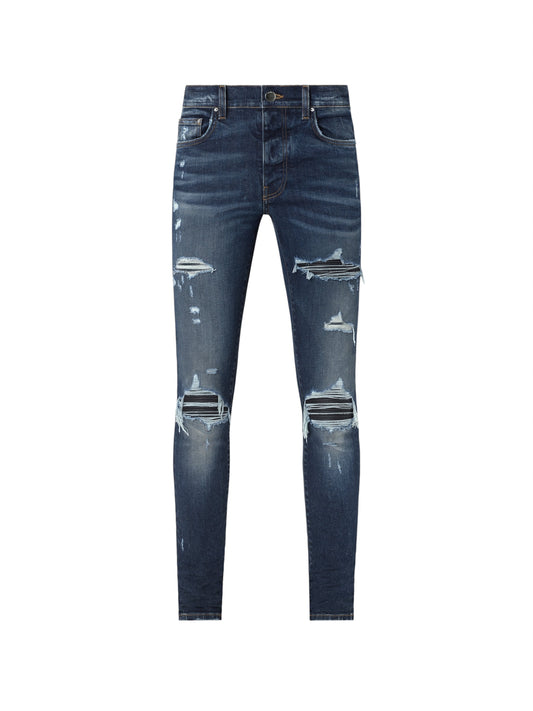 Amiri Black Patch MX1 Blue Jeans