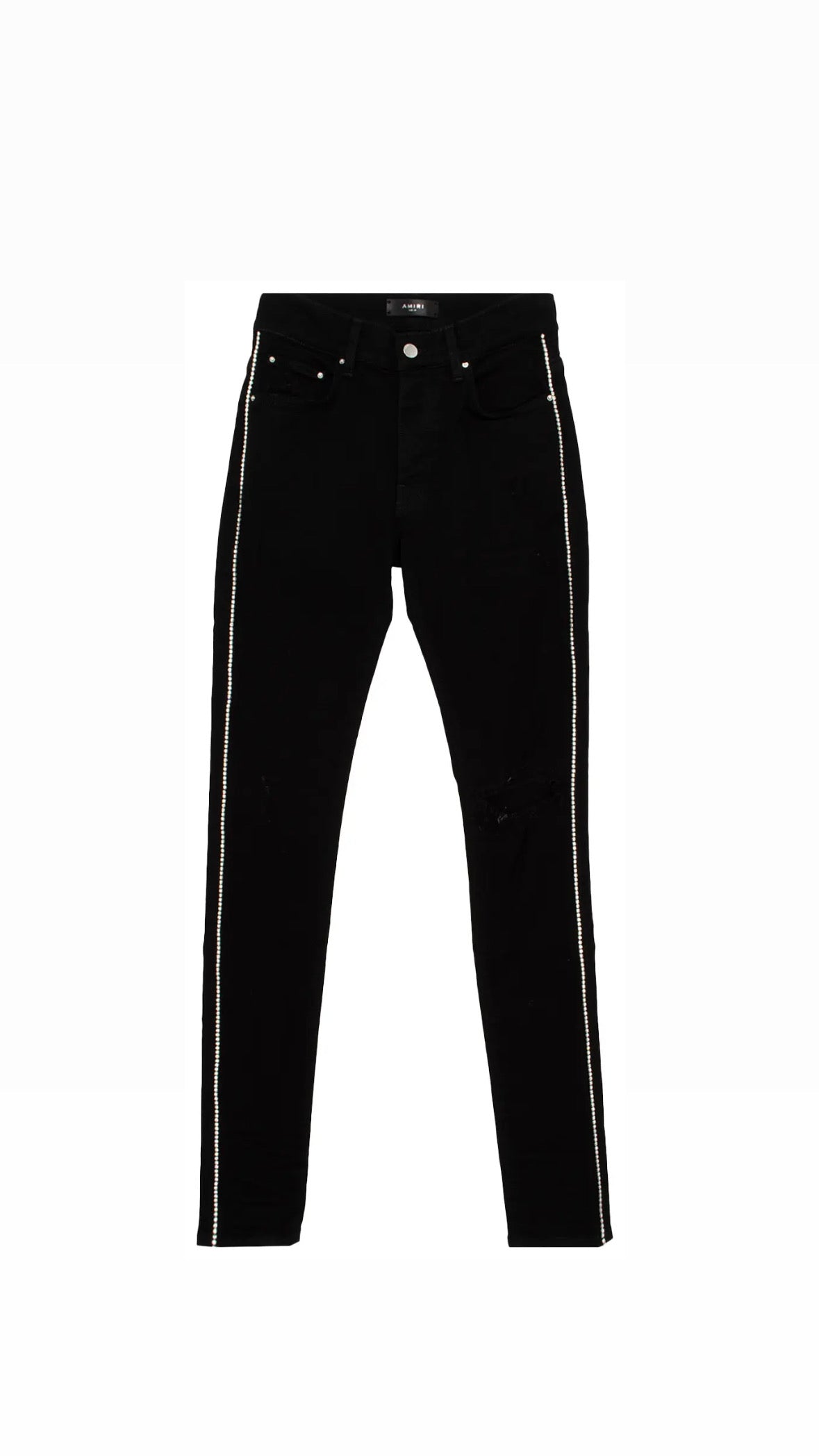 Amiri Crystal Black Track Jeans