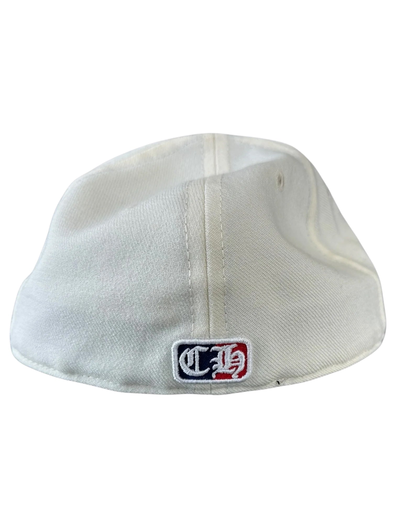 Chrome Hearts White & Red Heart Logo Fitted Hat