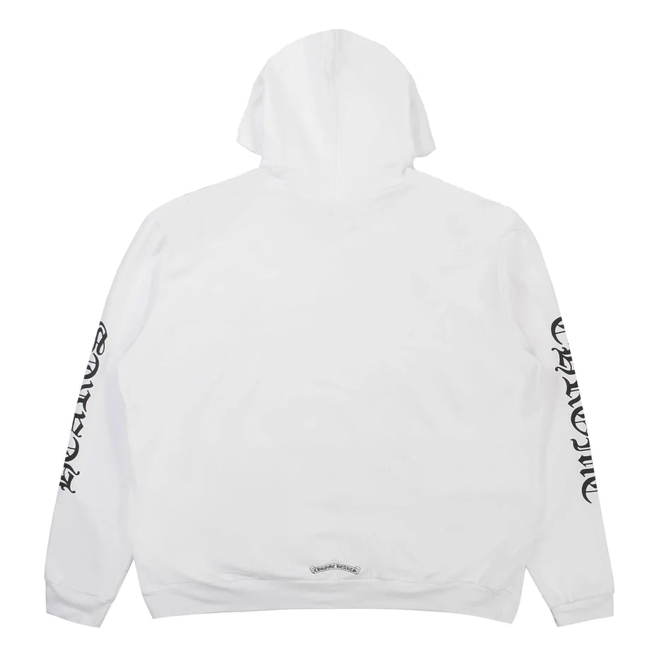 Chrome Hearts Vertical Logo White & Black Hoodie
