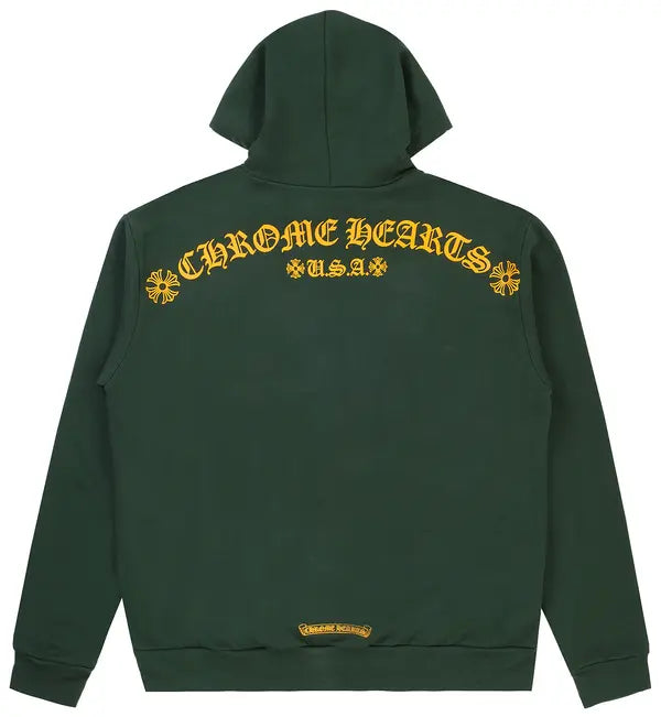 Chrome Hearts T Bar Hoodie 'Green/Gold'