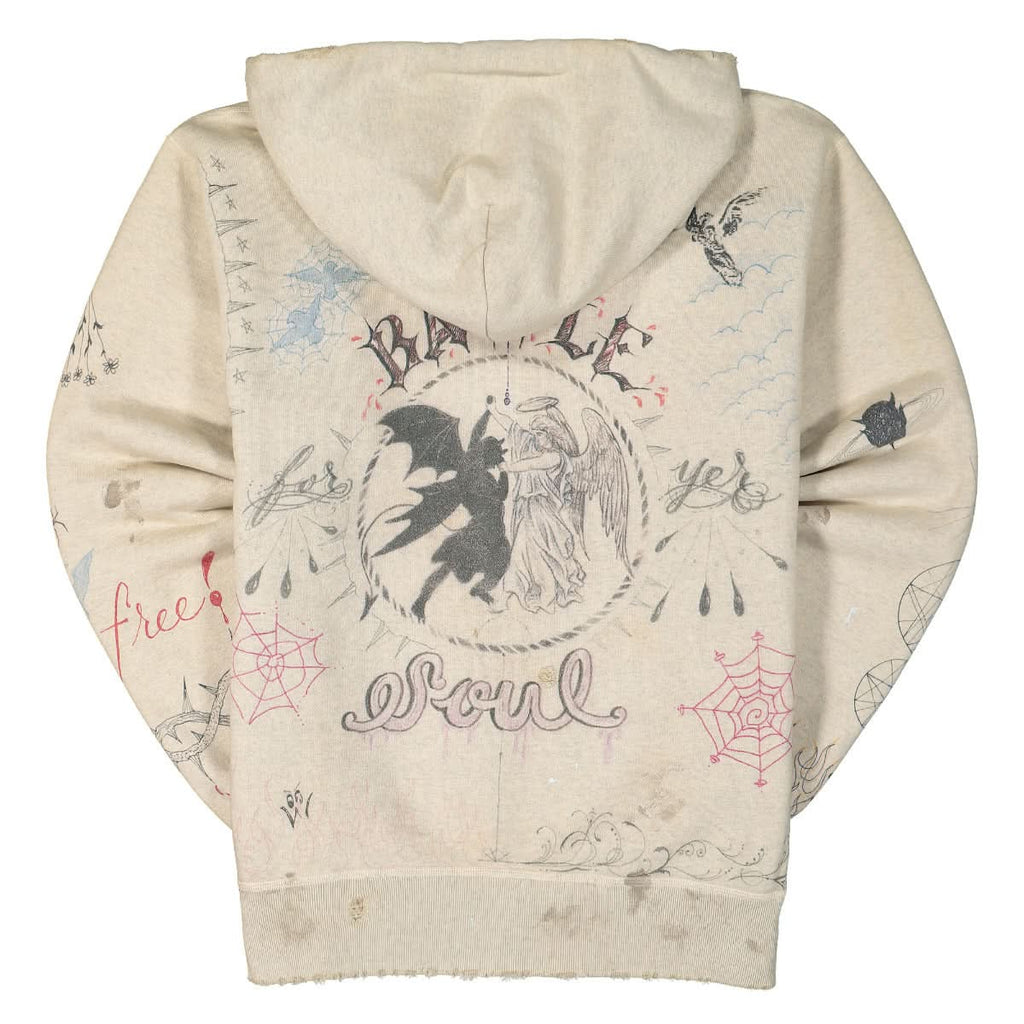 Saint Michael Heaven or Hell Graffiti Hoodie