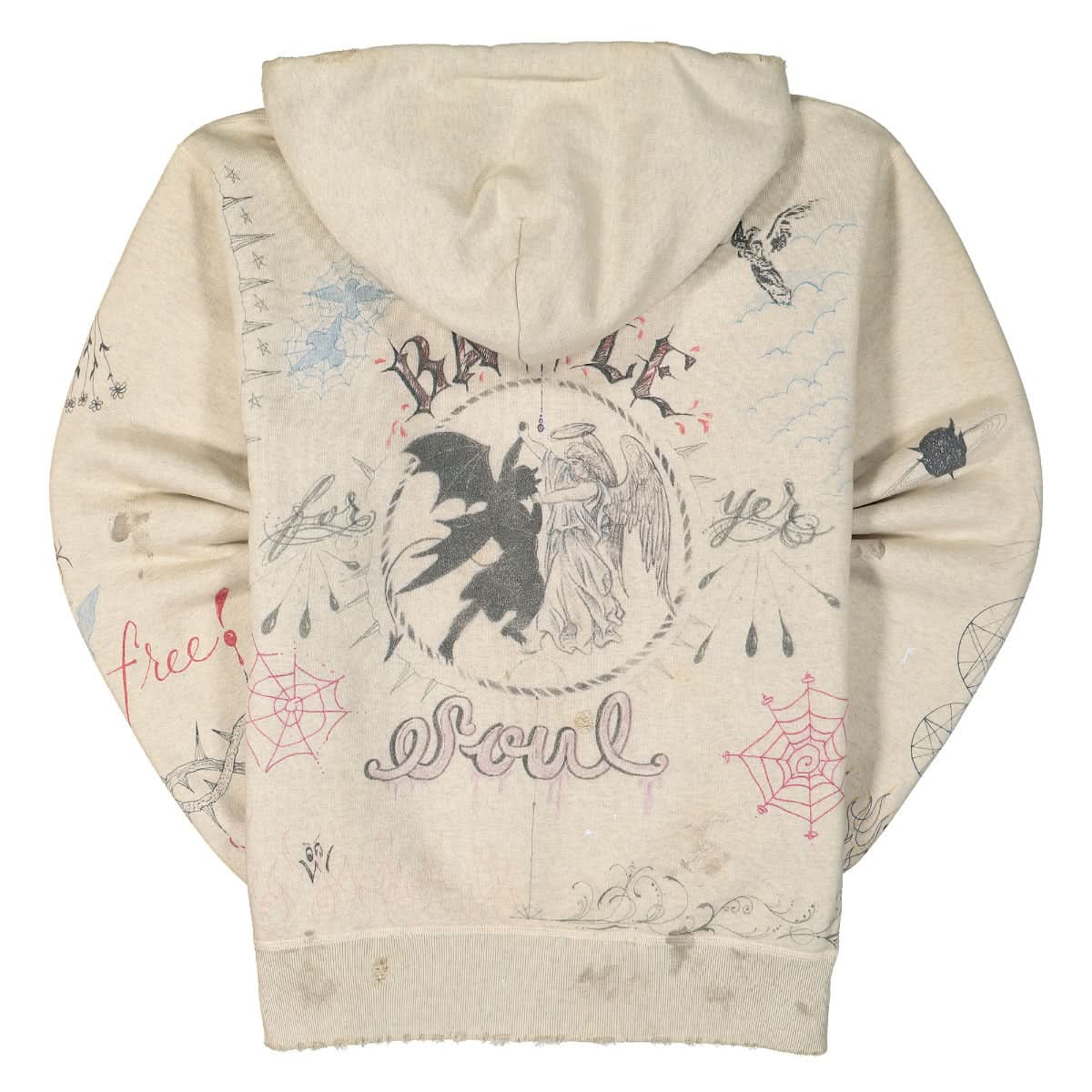 Saint Michael Heaven or Hell Graffiti Hoodie