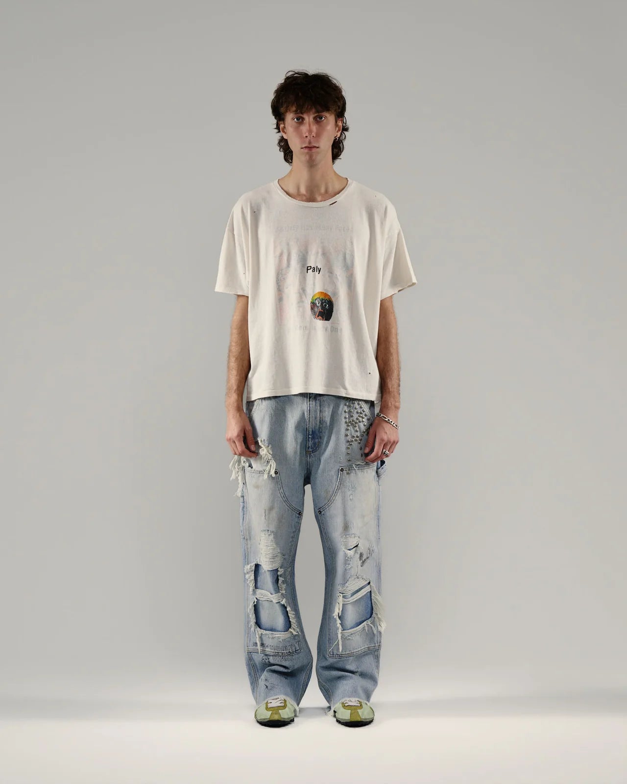 Paly Holly Wood Busted Carpenter Blue Jean Pants