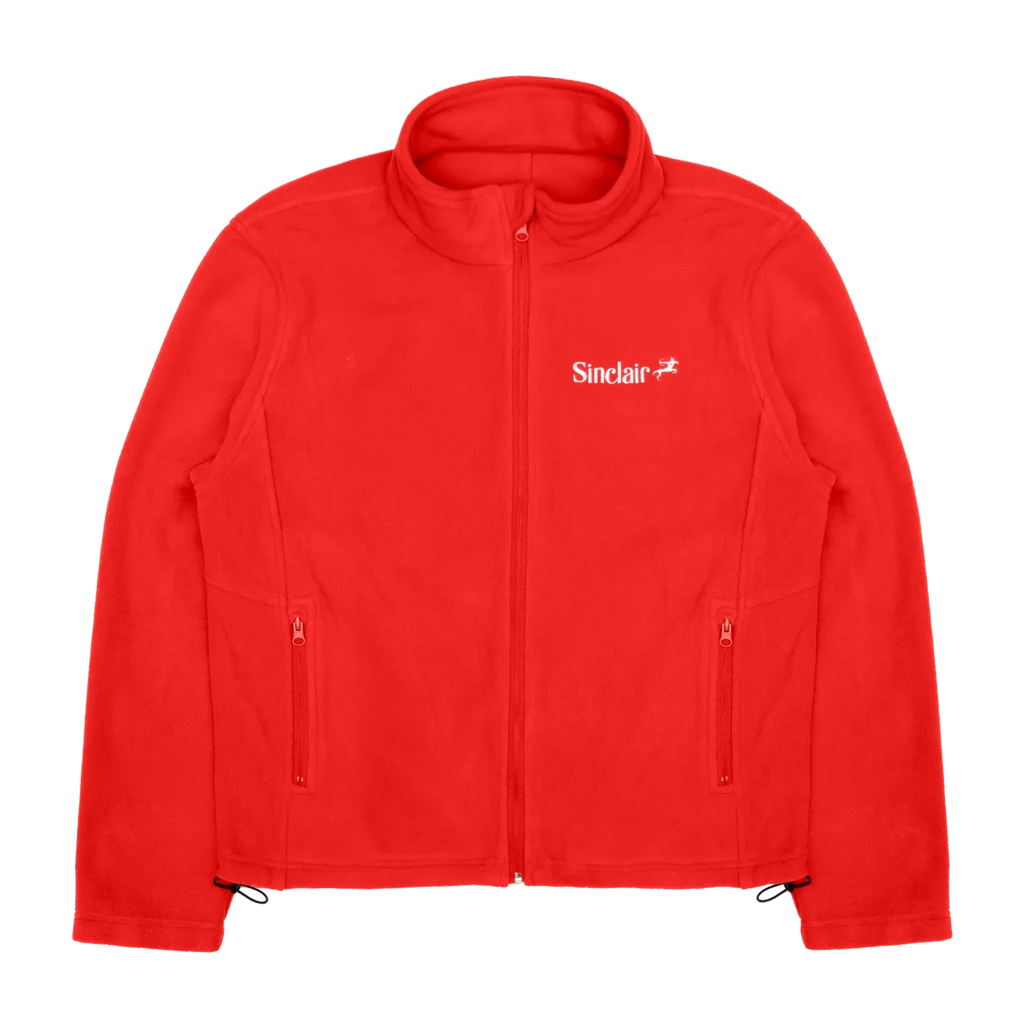 Sinclair Red Fleece Zip Up