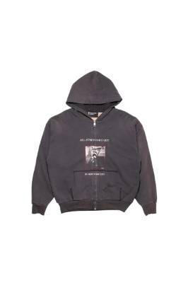 Enfants Riches Déprimés Stretched Out Thermal ZIP Up Hoodie