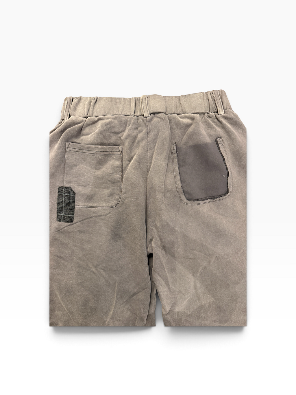 Richill Melancholy Patchwork Appliqué Graphic Washed Sweatshorts