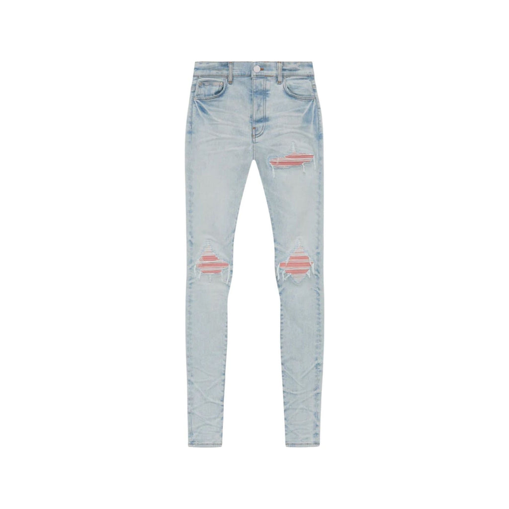 Amiri Pink Suede MX1 Light Jeans