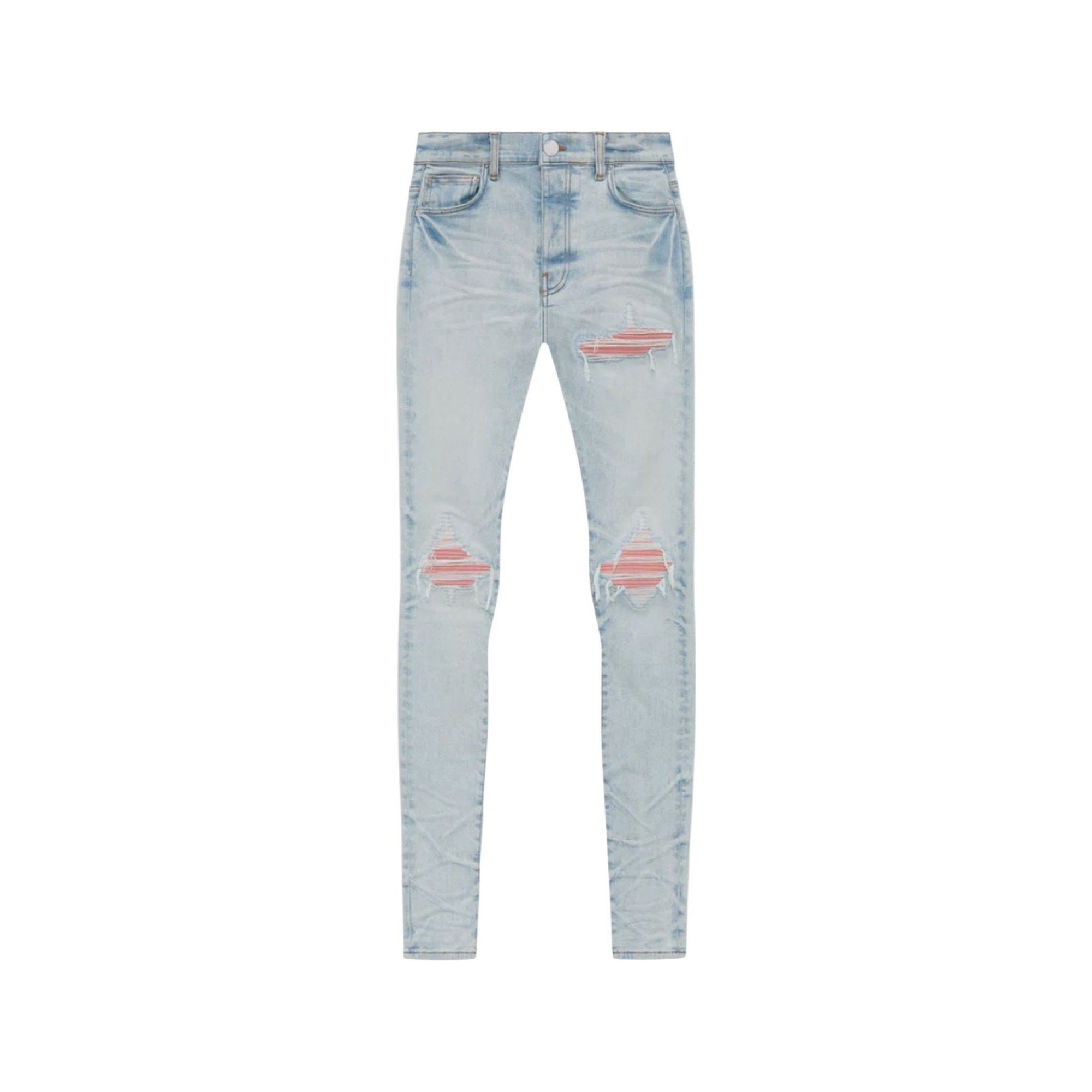Amiri Pink Suede MX1 Light Jeans