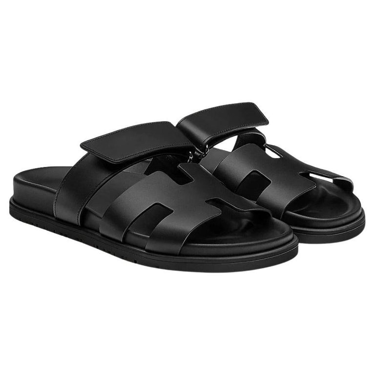 Hermès Chypre Sandals Black