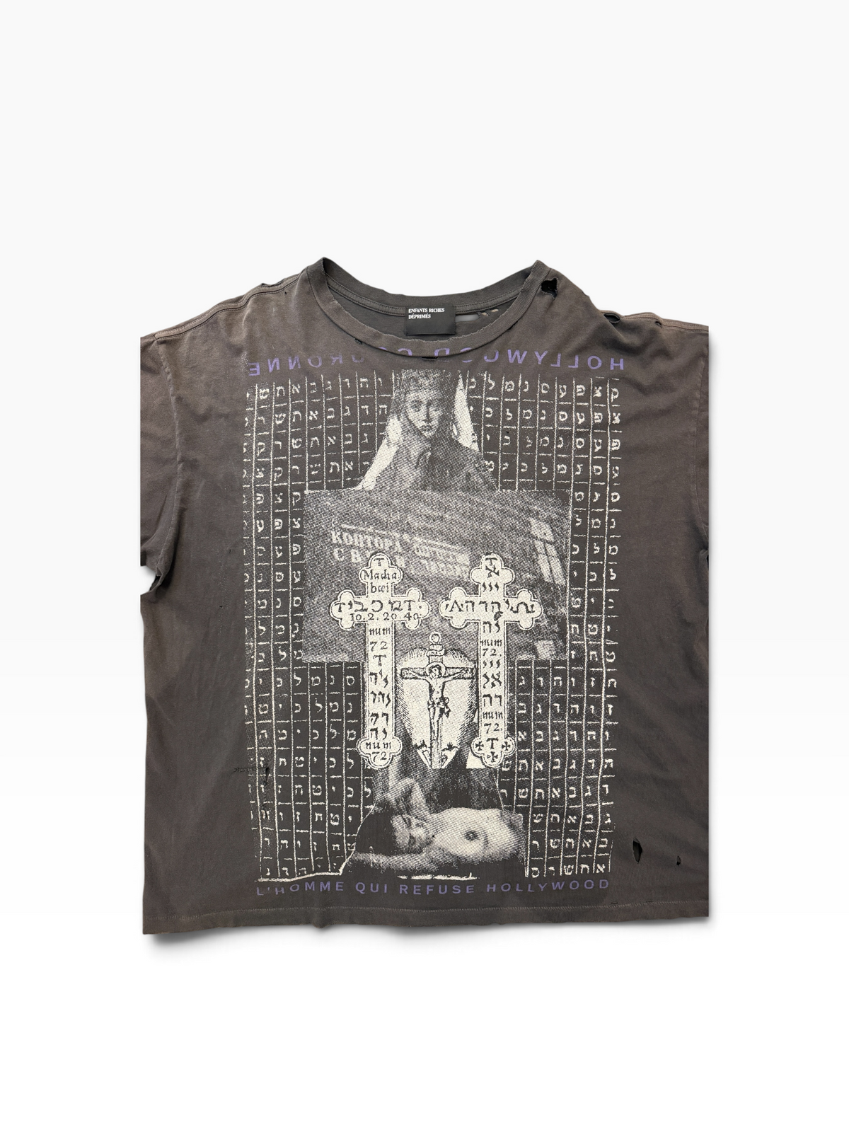 Enfants Riches Déprimés Hollywood Couronne Distressed T-shirt