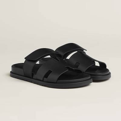 Hermès Chypre Sandals Black