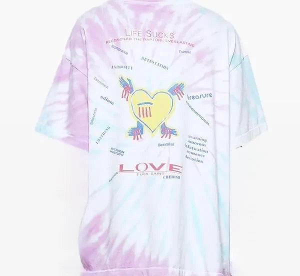 Saint Michael Don World T-Shirt Tie dye