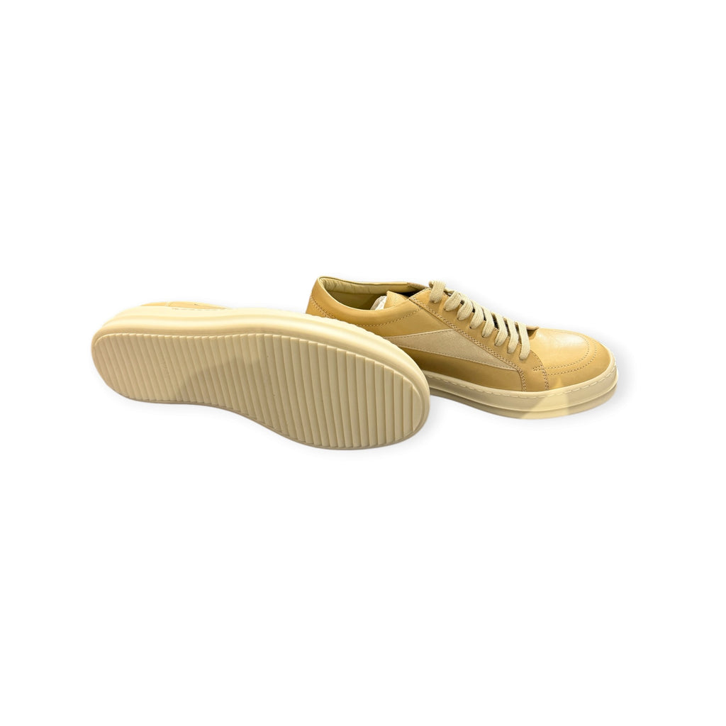 Rick Owens Vintage Low Parchment Leather Sneaker