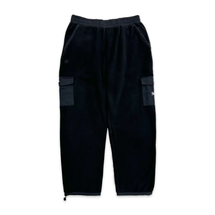 Sinclair Cargo Pocket Black Fleece Sweatpants