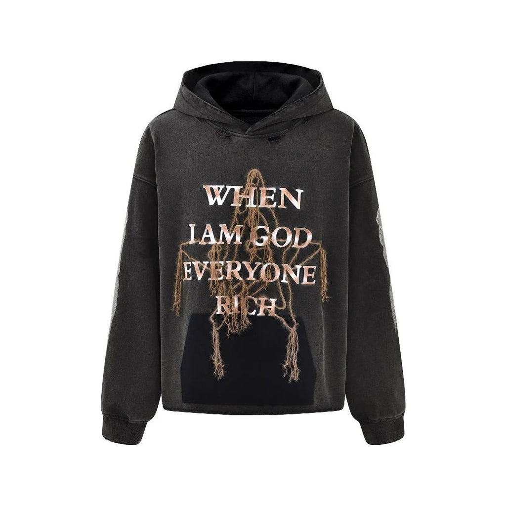 Birth of a royal child God Hooded Sweatshirt Black