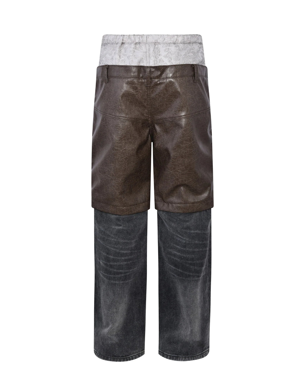 Birth of a Royal Child Brown/Silver Layered Pants