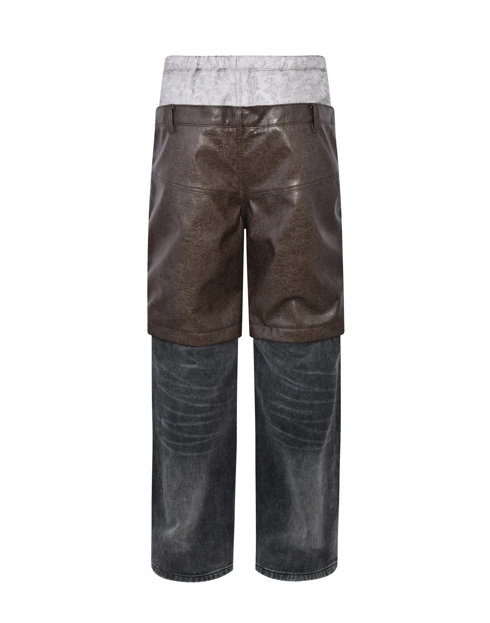 Birth of a Royal Child Brown/Silver Layered Pants