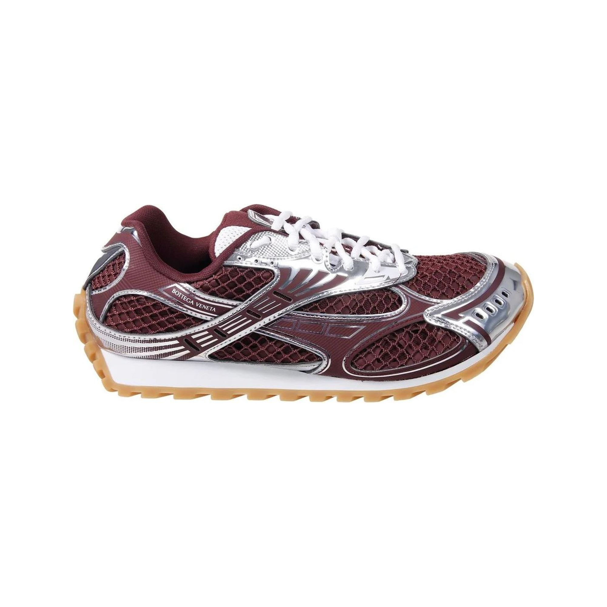 Bottega Veneta Orbit Barolo/Silver Sneaker