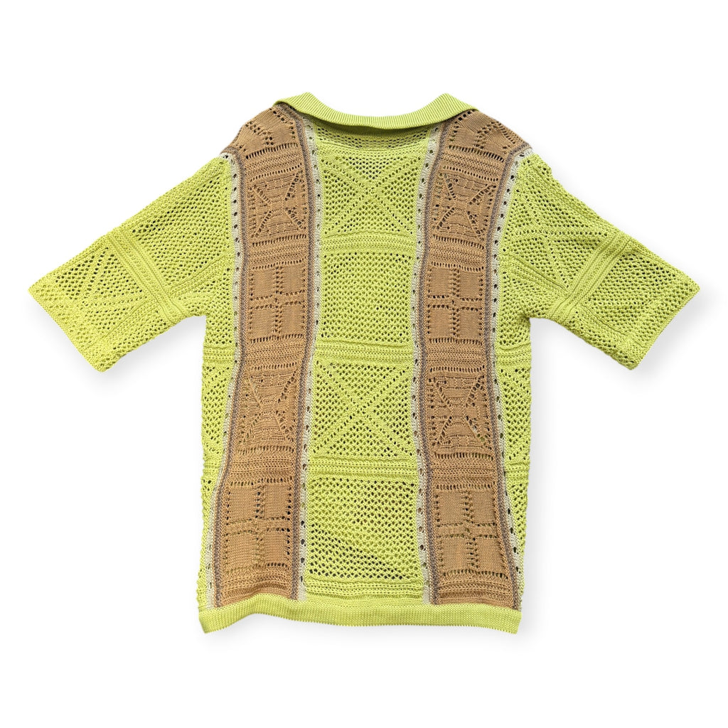 Kapital Knit Button Down Green/Brown