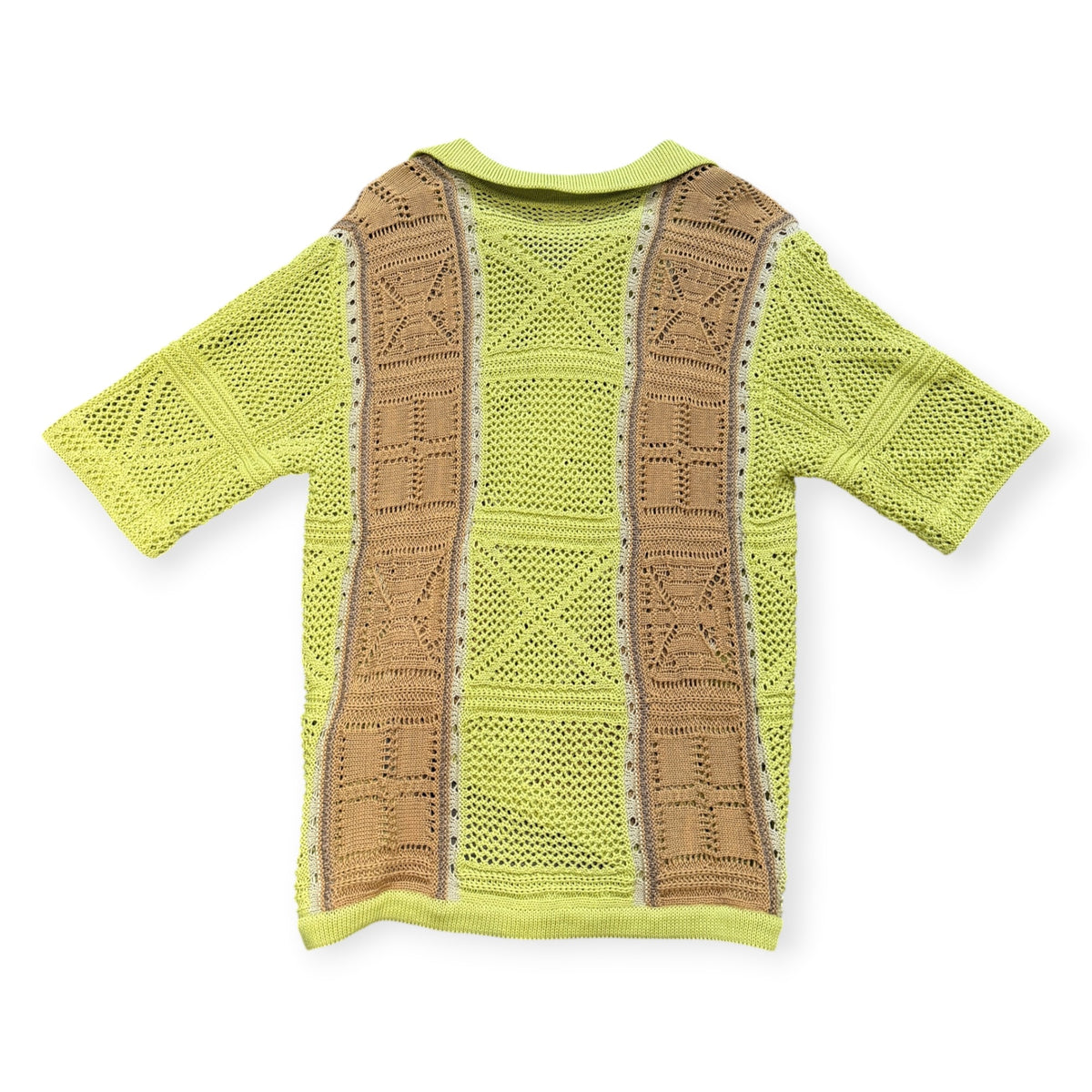 Kapital Knit Button Down Green/Brown