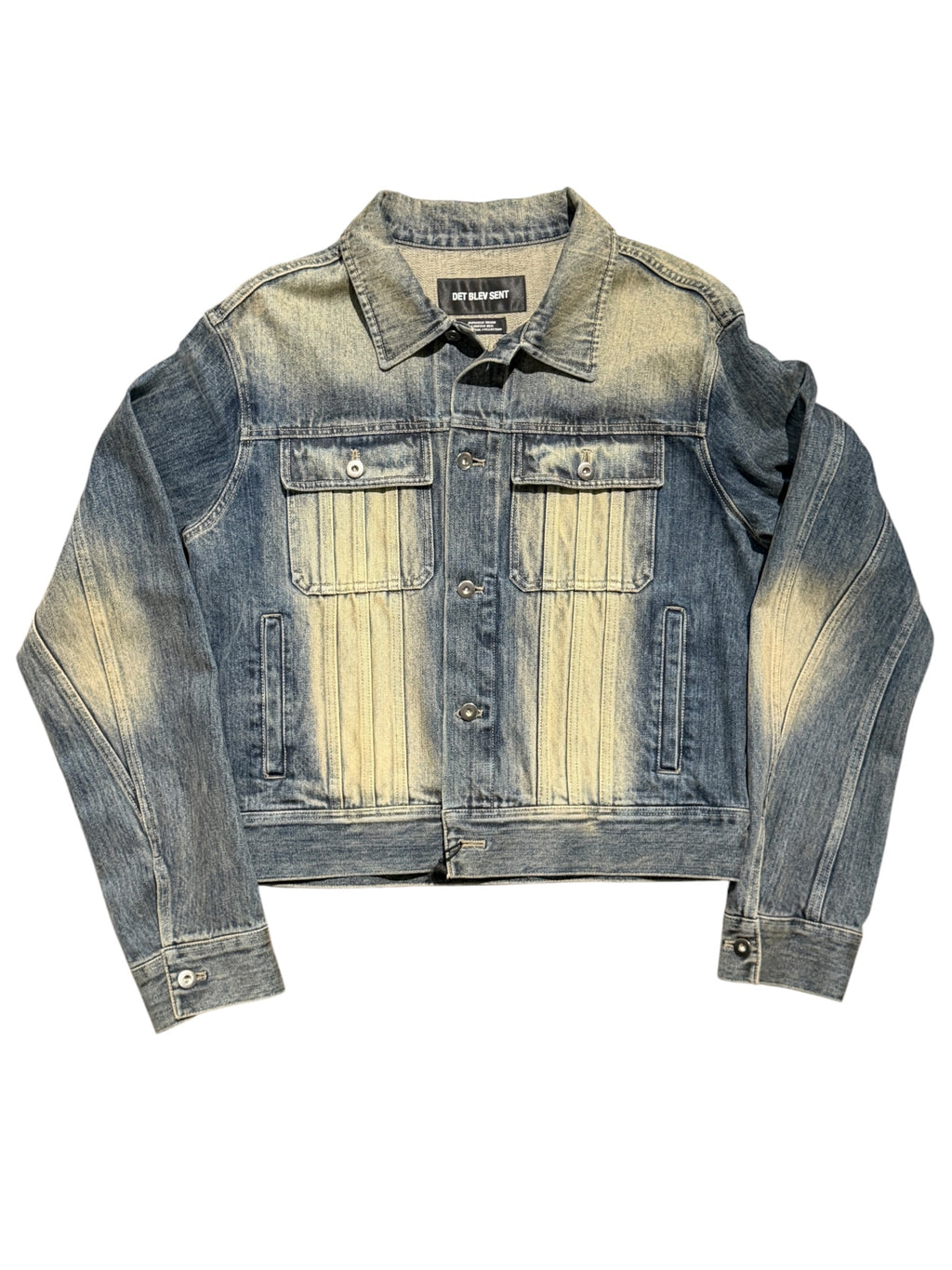 Det Blev Sent Faded Denim Jacket