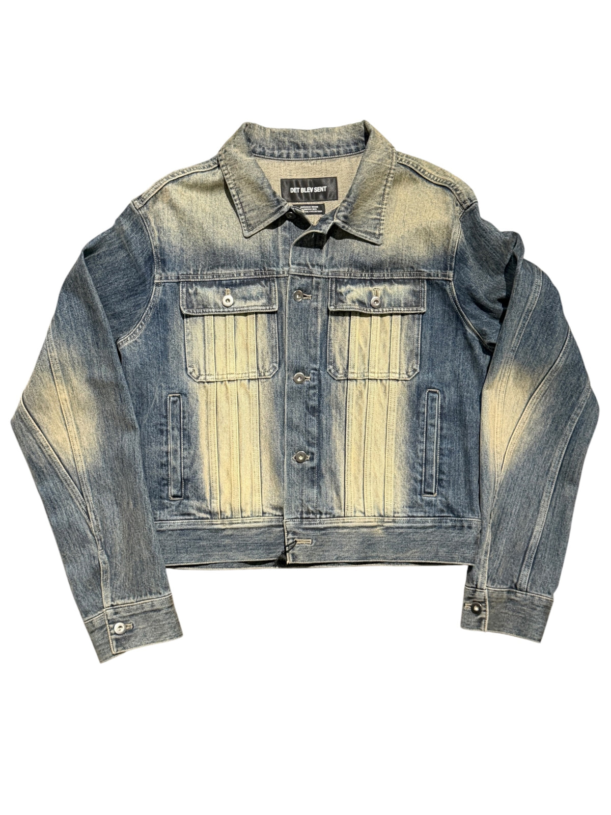 Det Blev Sent Faded Denim Jacket