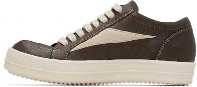 Rick Owens Vintage Lamb Leather Washed Black/Milk Sneaker