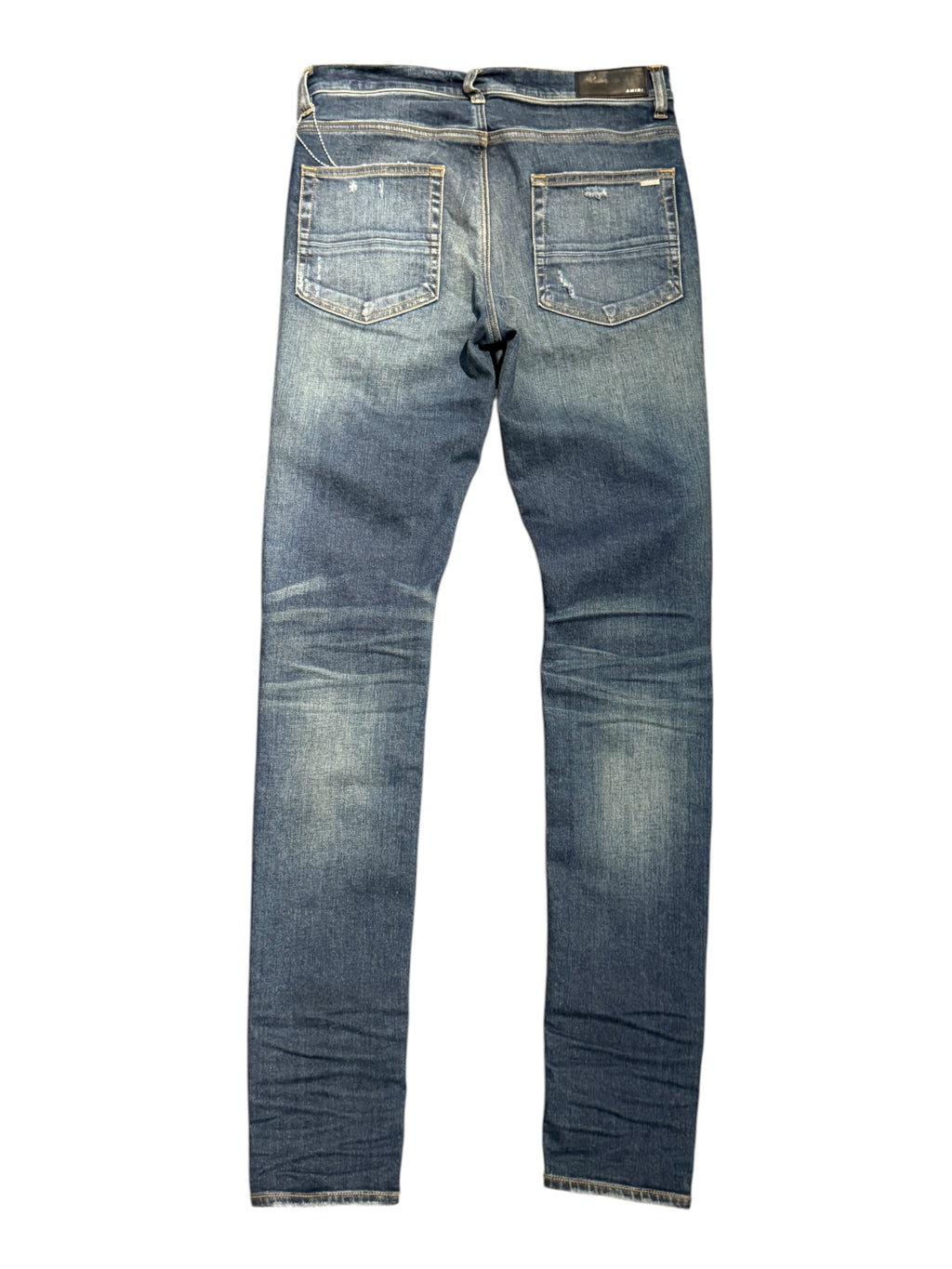 Amiri Blue Plaid Thrasher Blue Jeans
