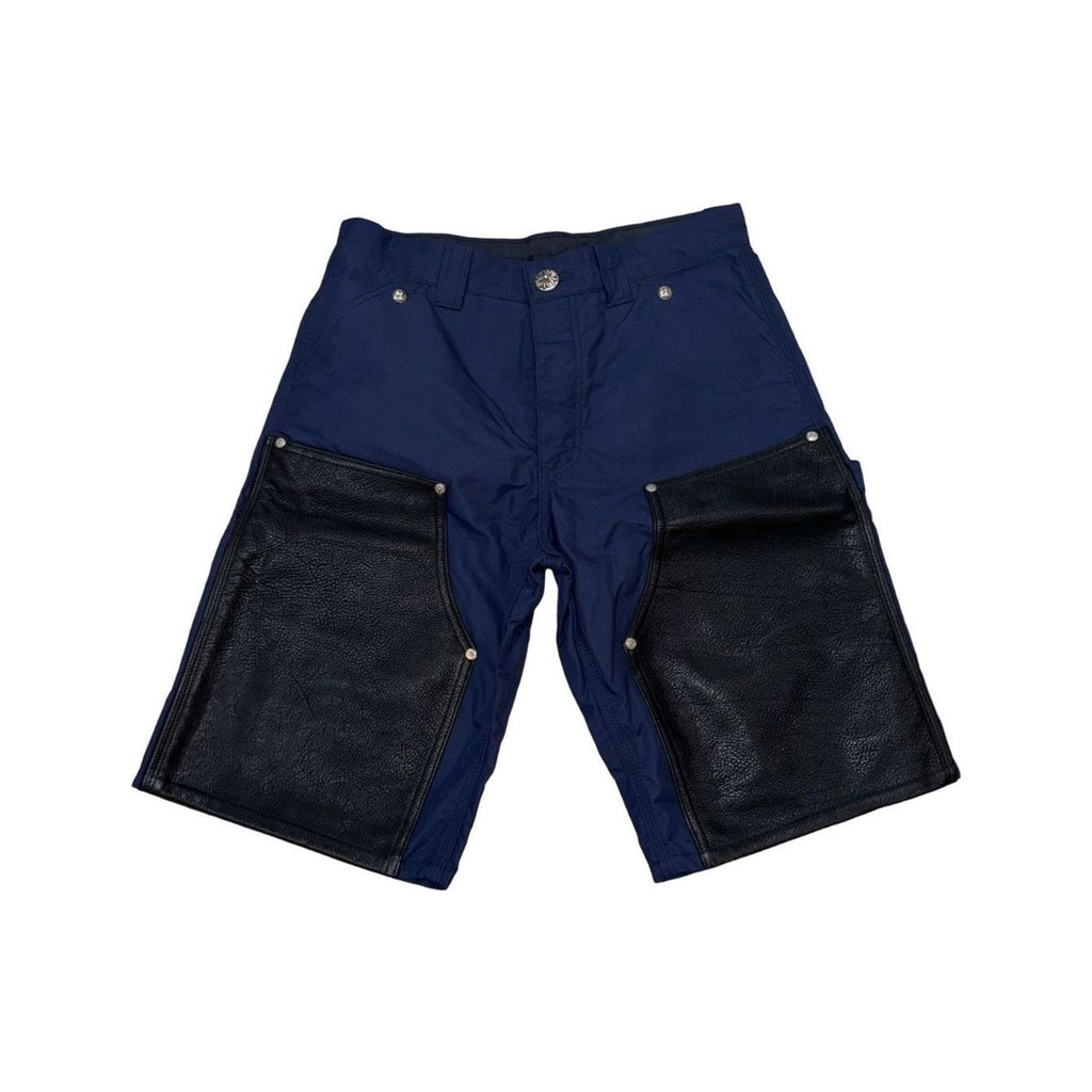 Chrome Hearts Double-Knee Nylon Carpenter Shorts Navy/Blue