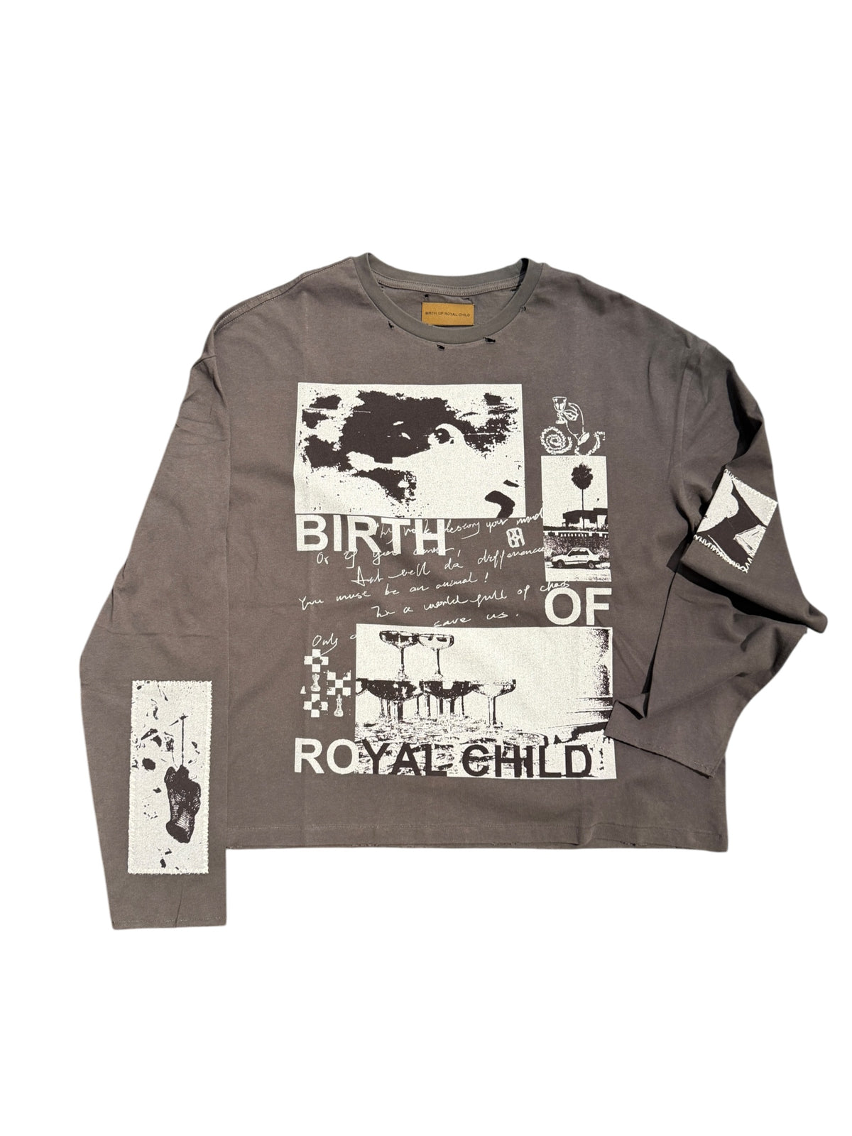 Birth Of Royal Child 90s Hollywood Long Sleeve Black T-Shirt