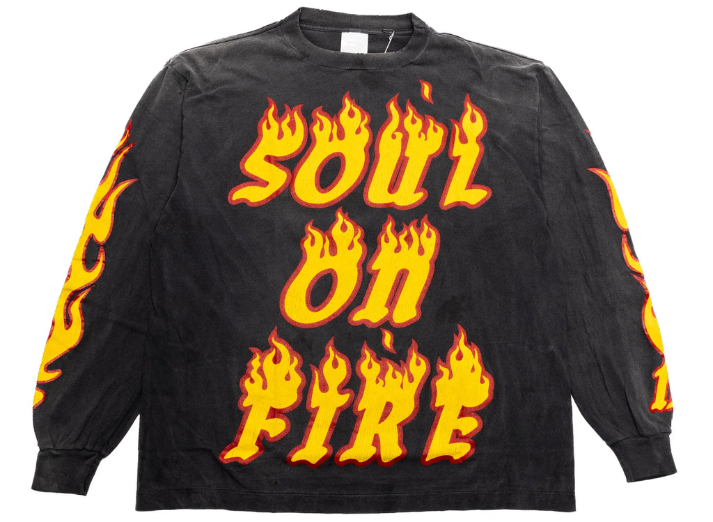 Saint Michael Soul on Fire Longsleeve grey/Orange