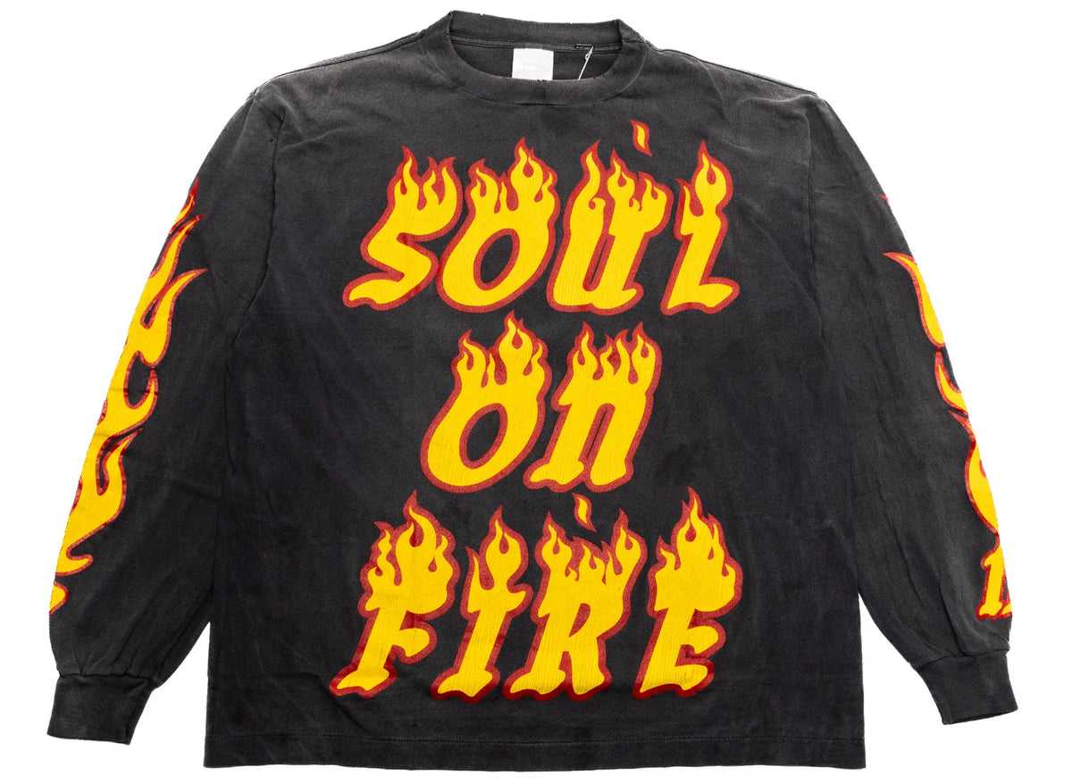 Saint Michael Soul on Fire Longsleeve grey/Orange
