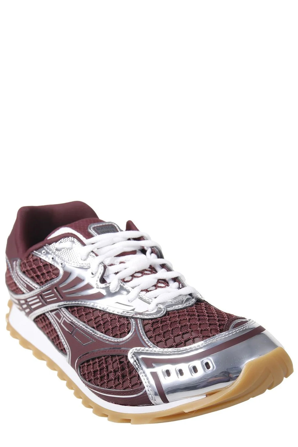 Bottega Veneta Orbit Barolo/Silver Sneaker